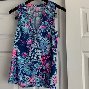 Lilly Pulitzer sleeveless cotton tank